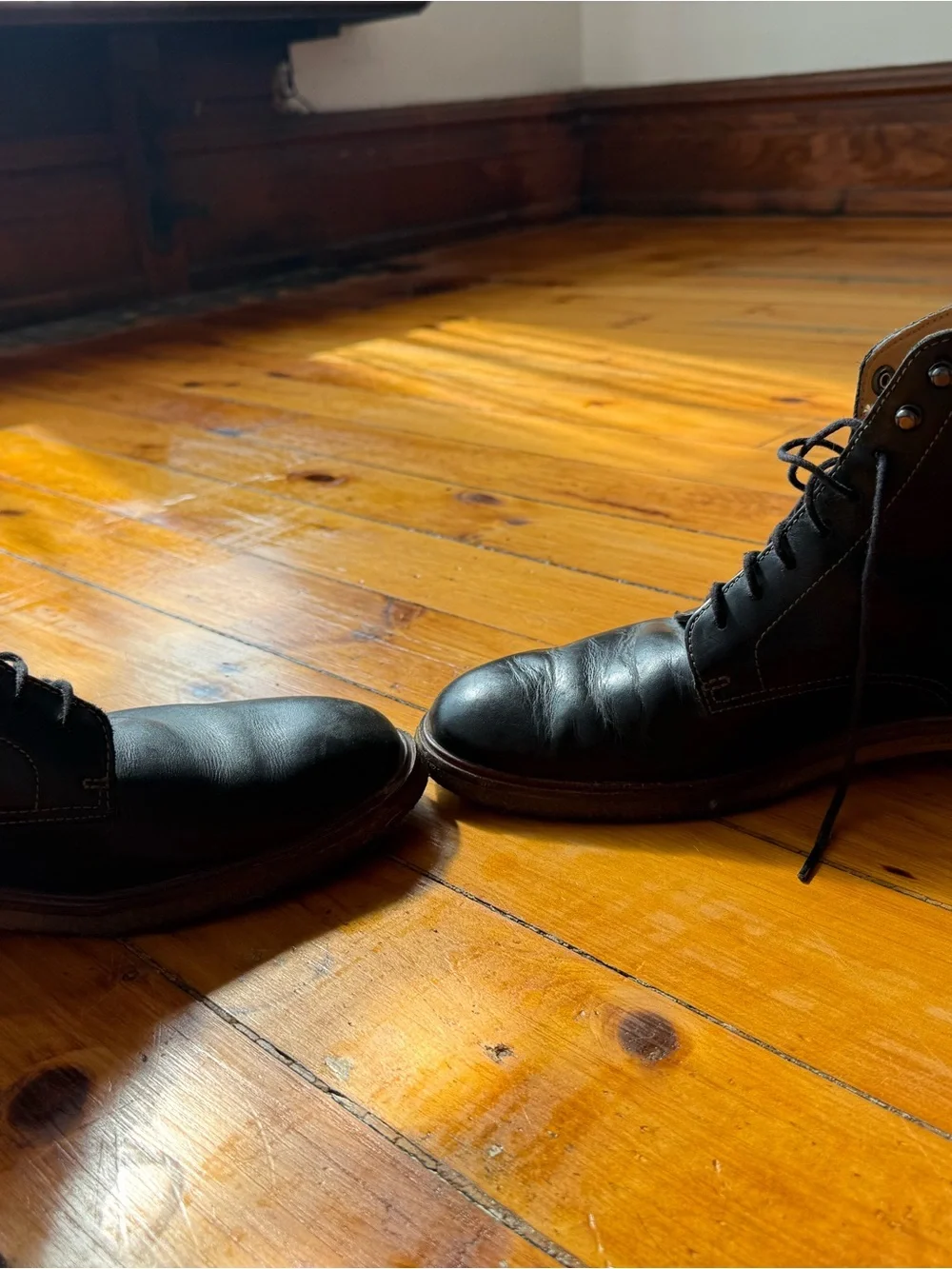 Clark’s Clarksdale rich black Leather Men’s Lace-Up Boots